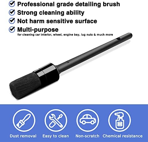 HMPLL 9pcs Auto Car Detailing Brush Set Car Interior Cleaning Kit - Image 5
