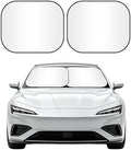Wuyaoyao 2PCS Car Windshield Sun Shade, 28"×31" Car Front Window Sun Shade Blocker for Heat and UV Rays Protection, Foldable Automotive Windshield Sunshade, Universal for Vehicles Sedans SUVs by wuyaoyao