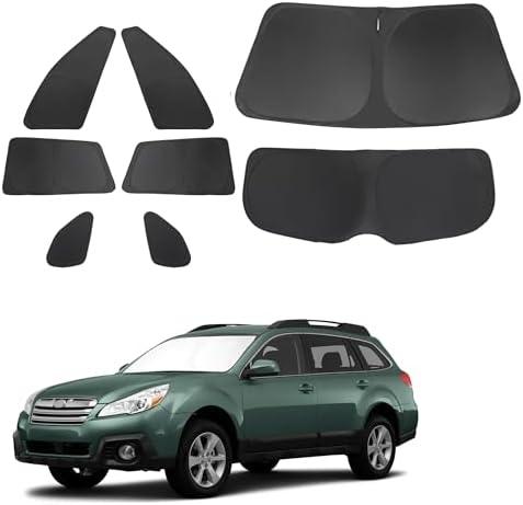 TINGLU Window Shades for Subaru Outback Wagon 2010-2014 Accessories Car Side Full Windows Windshield Sun Shade Sun UV Rays & Privacy Protection for Camping,Napping,and Relaxing 8PCS by TINGLU