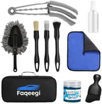 10-Piece Car Interior Cleaning Kit Boar Hair Vent Detailing Set by Unknown