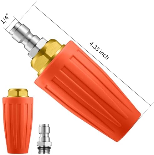4000 PSI Orange Turbo Nozzle Pressure Washer with 7 Tips - Image 2