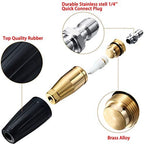 Mudder 4000 PSI Pressure Washer Turbo Nozzle, Nozzle Tips 7 Pcs 4.0 GPM - Image 4