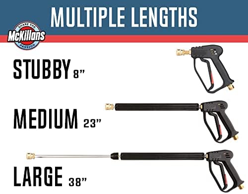 McKillans® Pressure Washer Gun Replacement M22 Inlet with Extension with 1/4” Quick Connector Coupler - Image 2