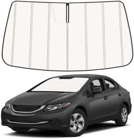 Windshield Sun Shade for Honda Civic 2012-2015, Accordion Folding Design by Fonowka