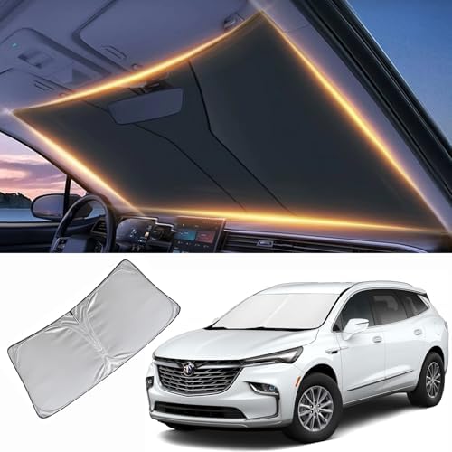 Windshield Sun Shade for Buick Enclave Front Window Shades Cover for 2008-2024 2025 2026 Enclave Windshield Sun Visor Protector Car Accessories by LZYYQX