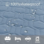 Waterproof Blanket Couch Cover for Dogs Non-Slip Pet Sofa Protector | Tcksstex Non-slip waterproof couch cover scratch resistant machine washable protects sofa bed car（40x50-Stoneblue） - Image 2