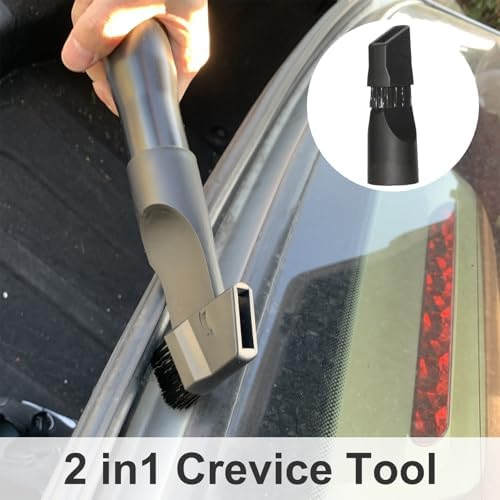Shop Vac Vacuum Attachments with Extension Hose Dusting Brush Crevice Tool Nozzle Multi-Tools for 1-1/4" 1-3/8" 2-1/2" Shopvac Wet Dry Vacuum Cleaner (Car Detailing Kit Interior A) - Image 7