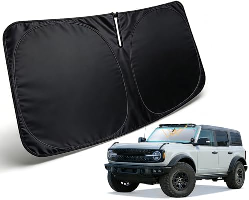 Windshield Sun Shade Custom Fit for Ford Bronco 2021-2026 by PAIMOHO
