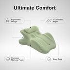 27-Degree Ergonomic Wedge Pillow for Couples, Premium Memory Foam Body Positioner for Intimacy, High-Density Pelvic & Lumbar Support Cushion, Contoured Bedroom Aid for Sweet Spot & Comfort(Blue) - Image 7