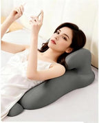 Intimate Pillow for Couples, Enhanced Support Memory Foam Triangle Wedge Pillow, Adjustable Ergonomic Positioning Cushion, Extra Large Adult Game & Bed Support Pillow (Light Gray) - Image 5