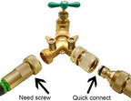 HQMPC Garden Hose Quick Connect Solid Brass Quick Connector 3/4 inch GHT (6 Sets) - Image 6