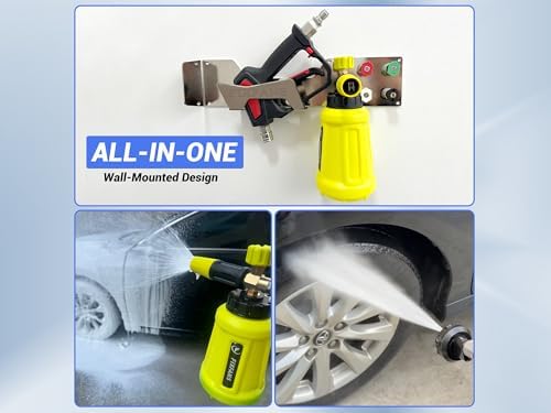 FIXFANS Pressure Washer Gun Holder, Wall Mounted Foam Cannon Tool Organizer - Image 6