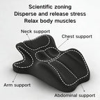 Memory Foam Couples Pillow, Reading Pillow for Bed, NeckPillow, 27° Lift Ergonomic Cushion for Intimacy Waterproof Posture Support Cushion for Sleeping Reading Relax(Black,23"x18"x15") - Image 6