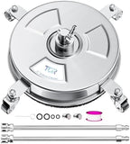 TOR 14" Pressure Washer Surface Cleaner 4000 PSI Stainless Steel, 4 Wheels by Unknown