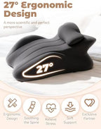 Couples Pillow for Intimacy 27 Degree = Just The Right Lift, Ergonomic Memory Foam Intimacy Comfort Pillow Hip & Back Support, All Perfect Position Easily Postures Wedge Pillow (Black) - Image 2