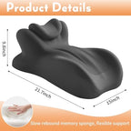 Sweet Spot Pillow Intimacy Pillows for Couples 27° Angle Ergonomic Memory Foam Positioning Cushion Butt Cushion Support Neck Waist Washable Pillowcase(Dark Gray) - Image 7