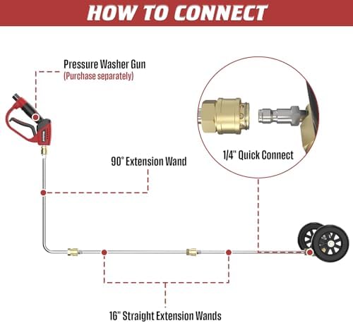 16 Inch Undercarriage Pressure Washer Attachment, 4000 PSI - Image 4