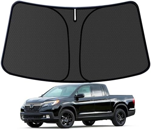 Ridgeline Customized Windshield Sun Shade for 2017-2024 2025 2026 Ridgeline Front Window Sunshade Visor Protector Foldable Blocks UV Rays Keep Car Cooler Accessories by aatoppus