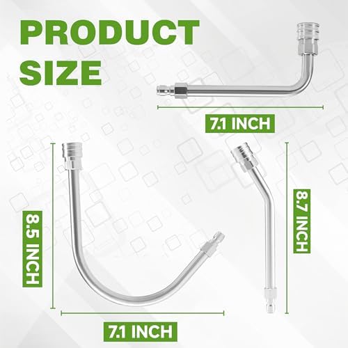 JOEJET Pressure Washer Extension Wand Stainless Steel, 1/4" Quick Connect - Image 2