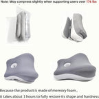 Couple Hip pad, Multifunctional Diagonal Pillow, Pregnant Women Furniture Pillow Support Pillowcase Read a Book on The Bed and sit at Home with a Memory Sponge. (Double Gray) - Image 6