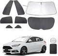 TINGLU Window Shades for Ford Focus 2014-2018 Hatchback Accessories Car Side Full Windows Rear Triangular Windshield Sun Shade Sun UV Rays Privacy Protection 8PCS by TINGLU