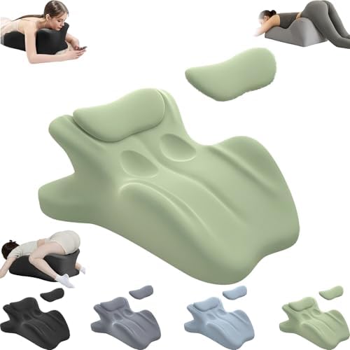 Sweet Spot Pillow for Sitting, Couples Intimacy Pillow - 27° Angle Perfect Position, Multifunctional Couple Back Pillow with 3D Memory Foam Design, Support for Relaxation or Play (Green) by Unknown
