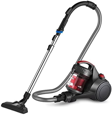 Eureka Bagless Canister Vacuum Cleaner, Lightweight Vacuum for Home, Red by Unknown