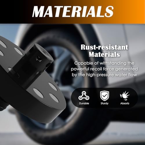 Magnetic Chassis Flusher Kit,O-Ring Chassis Cleaner Flusher Kit with 360° Rotating Spray Nozzle,Quick Connect Undercarriage Frame Flushers for Wheel Arches & Undercarriage - Image 4