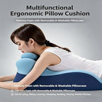 Ergonomic Memory Foam Wedge Pillow for Couples – Intimacy Pillow, Prone Pillow for Sleeping, Breathable Positioning Support for Back Pain Relief, Reading & Massage – Removable Cover (Blue) - Image 2