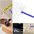 Car Crevice Cleaning Tool, 9 Pieces No-Scratch Plastic Scraper Tool for Tight Spaces, Multi-Use Small Paint Scraper Tool Sticker Remover for Kitchen, Crevices, Food, Paint, Labels, Oil Stains, Dirt - Image 7