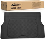 Nilight Rubber Cargo Mats for Cars Trucks SUVs | Universal Trim to fit for Most Vehicles, All Weather Protection Heavy Duty Cargo Liners by Nilight