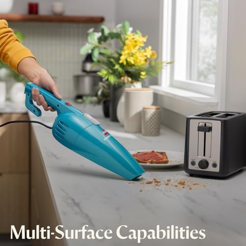 Bissell 2033 Featherweight Stick Lightweight Bagless Vacuum and Electric Broom with Crevice Tool for Hard Floors and Carpets, Blue - Image 6