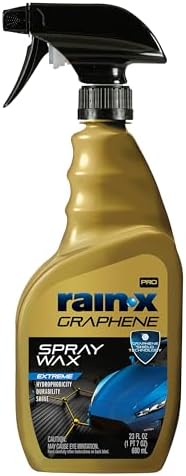 Rain-X PRO 620184SRP Graphene Spray Wax, 23oz - Enhances Gloss, Slickness and Color Depth of Painted Surfaces While Repelling Dust, Dirt and Debris, Extending Existing Wax Protection by Rain-X