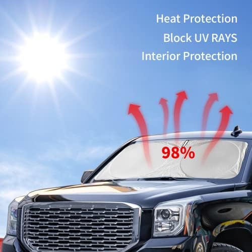 Windshield Sun Shades Sunshade for Ford F150 2021-2024 2025 2026 Sun Visor - Image 2