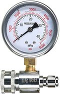 RIDGE WASHER Pressure Washer Gauge with 3/8'' Quick Connect Socket and Plug by RIDGEWASHER