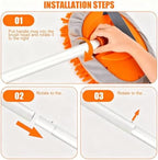 62" Car Wash Brush with Long Handle Chenille Scratch-Free Head Aluminum Pole - Image 3