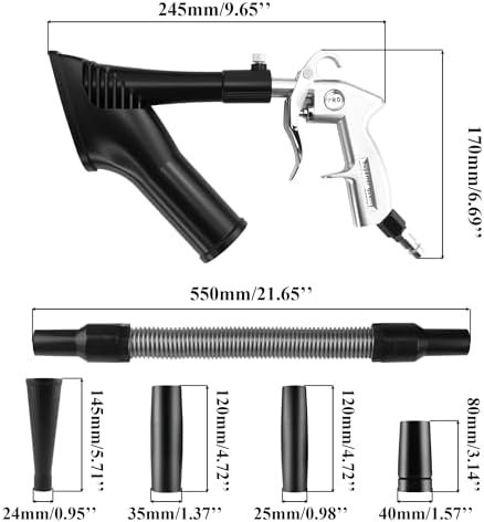 GOCCIDA 2IN1 Car Interior Detailing Air Cleaning Gun & Vacunm Gun - Image 2