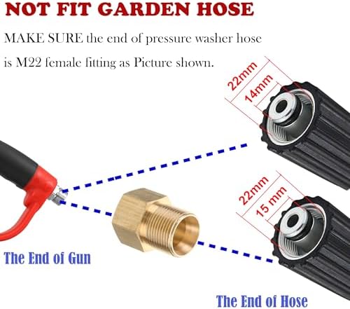 Tool Daily Pressure Washer Gun with Replacement Wand Extension, 64 Inch - Image 4