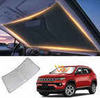 Windshield Sun Shade for Jeep Compass Front Window Shades Cover for 2007-2024 2025 2026 Compass Windshield Sun Visor Protector Car Accessories by LZYYQX