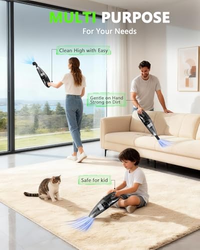 Handheld Vacuum Cordless, Portable Car Vacuum, Black - Image 6