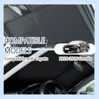 Car Windshield Sun Shade Compatible with Toyota Corolla 2020-2026,Oxford Cloth Sun Shade for Car Windshield with Foldable Design,Windshields Cover Suns Shades for Blocking Heat with Storage Bag - Image 4
