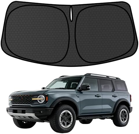 Bronco Sport Customized Windshield Sun Shade for 2021-2025 2026 Bronco Sport Front Window Sunshade Visor Protector Foldable Blocks UV Rays Keep Car Cooler Accessories by aatoppus