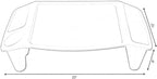 Basicwise Kids Lap Desk Tray, Portable Activity Table, Green, Set of 12 - Image 4