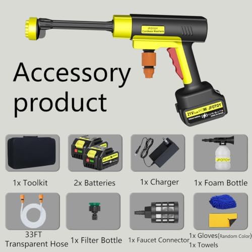 Cordless Car Washer, Portable Handheld Cleaning Tool with Brushless Motor - Image 4