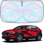 for Mazda CX-30 2019-2024 2025 2026 Windshield Sun Shade - Custom Fit Mazda CX-30 4 Layers Sunshade Foldable Front Window Sunshade Sun Visor Protector Block UV Rays Keep Your Car Cooler Accessories by Unknown