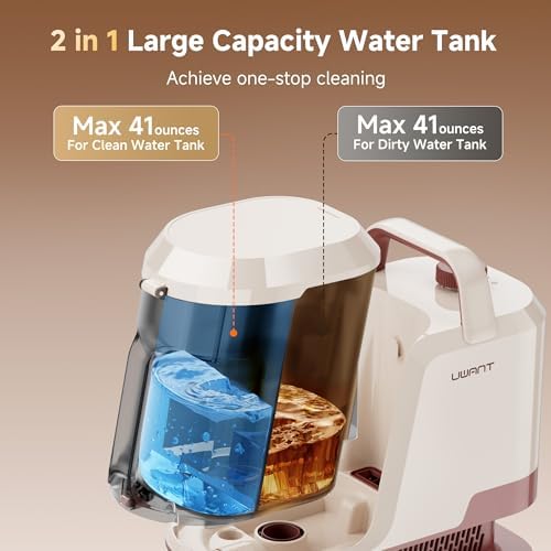 Uwant 22Kpa Carpet Cleaner Machine with Odor Eliminator Stick Set of 1 - Image 5