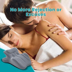 27° Couples Pillow for Enhanced Intimacy & Comfort - Memory Foam Wedge for Couples, Promoting Better Posture.,Gray - Image 6