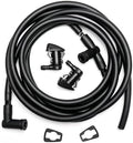 Front Windshield Washer Nozzles Kit for 2008 2009 2010 Ford Super Duty F-250 F-350 F-450 F-550 Replaces # 7C3Z-17603-A 7C3Z-17K605-A Wiper Spray Washer Jet and Hose repair kit by YIENAKFUNAutoPart