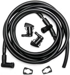 Front Windshield Washer Nozzles Kit for 2008 2009 2010 Ford Super Duty F-250 F-350 F-450 F-550 Replaces # 7C3Z-17603-A 7C3Z-17K605-A Wiper Spray Washer Jet and Hose repair kit by YIENAKFUNAutoPart