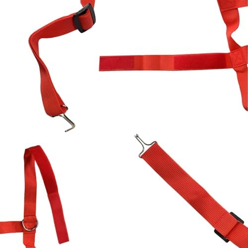 Car Front Rear Partition Barrier Net Replacement for Wrangler JK JL Unlimited 2007-2023 Gladiator JT Truck 2 Door 4 Door Pet Safe Drive (Red) - Image 5
